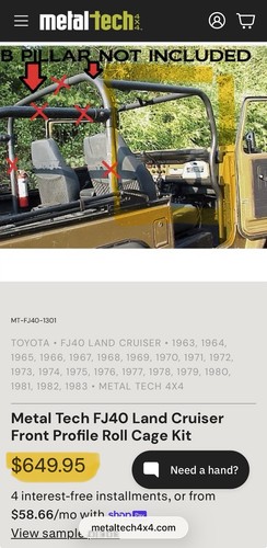 Metaltech toyota fj40 front - toyota,
